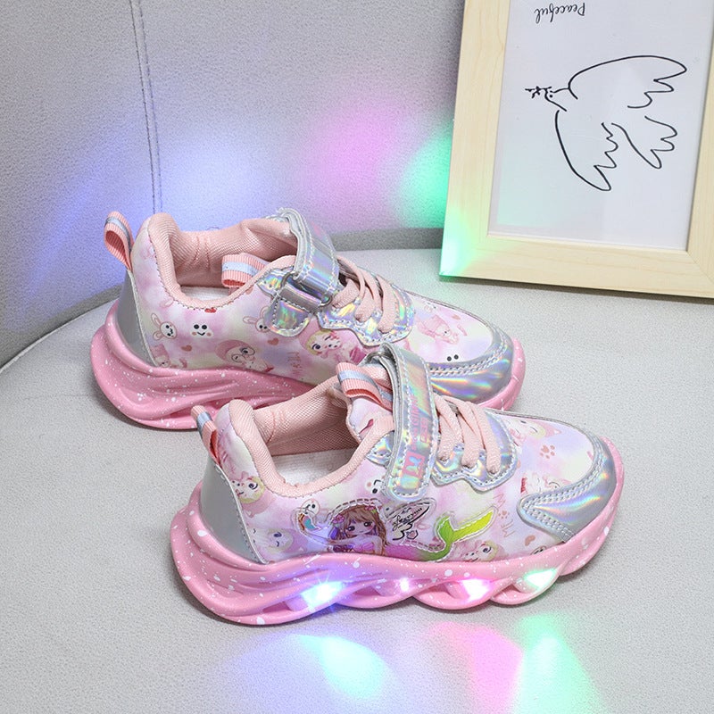 Mesh Sneakers Lightweight Flexible Sole Walking Shoes For Kids Indoor And Outdoor Activities - Image 1