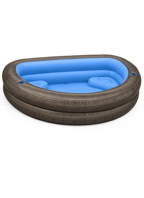 Bestway - TruPrint Family Pool Rattan Look 231x178x53 cm - 54426