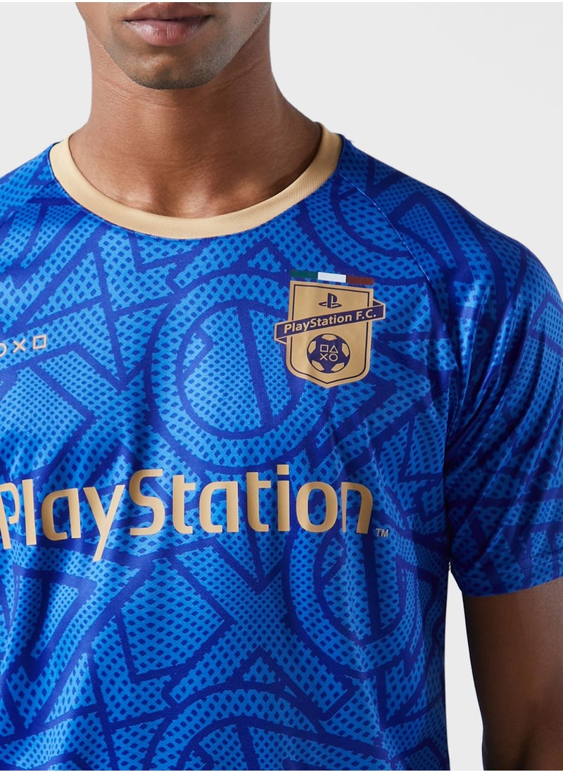 DIFUZED - PlayStation Italy Eu2021 Esports Crew Neck T-Shirt - Image 1