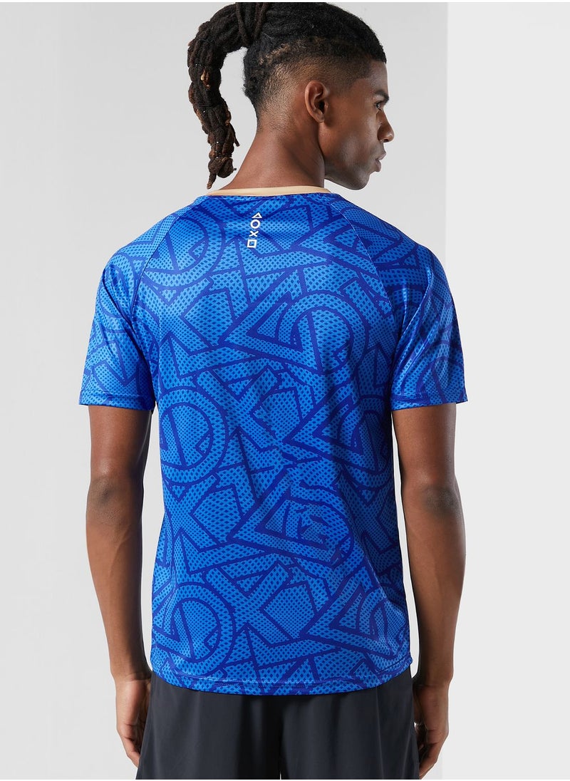 DIFUZED - PlayStation Italy Eu2021 Esports Crew Neck T-Shirt - Image 1