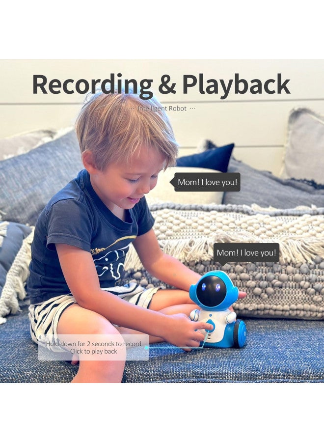 GILOBABY Robot Toys, Rechargeable Smart Talking Robots for Kids, Intelligent Robot with Voice Controlled Touch Sensor, Singing, Dancing, Recording, Repeat, Birthday Gifts for Boys Ages 6+ Years (Blue) - Image 2