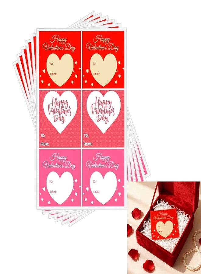 Topabel 90 Pcs to and from Gift Tag Stickers Love Heart Sticker,2 Inch to from Stickers for Valentine's Day Envelopes,Wedding,Crafting,Scrapbooking,Gift,Award Charts - Image 1