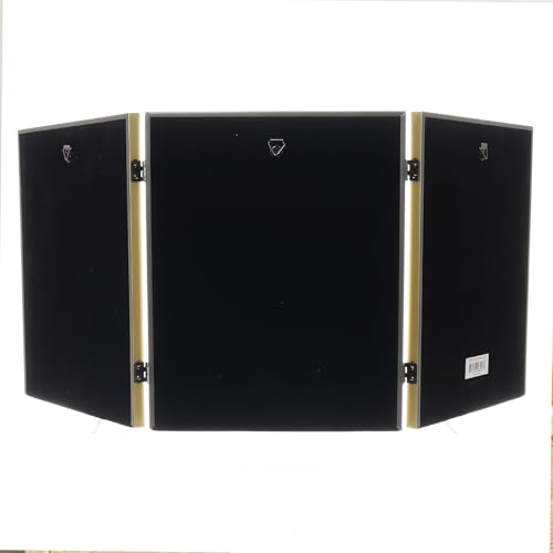 Lawrence Frames 11480T Antique Gold Bead 8x10 Hinged Triple Picture Frame (11480T) - Image 5