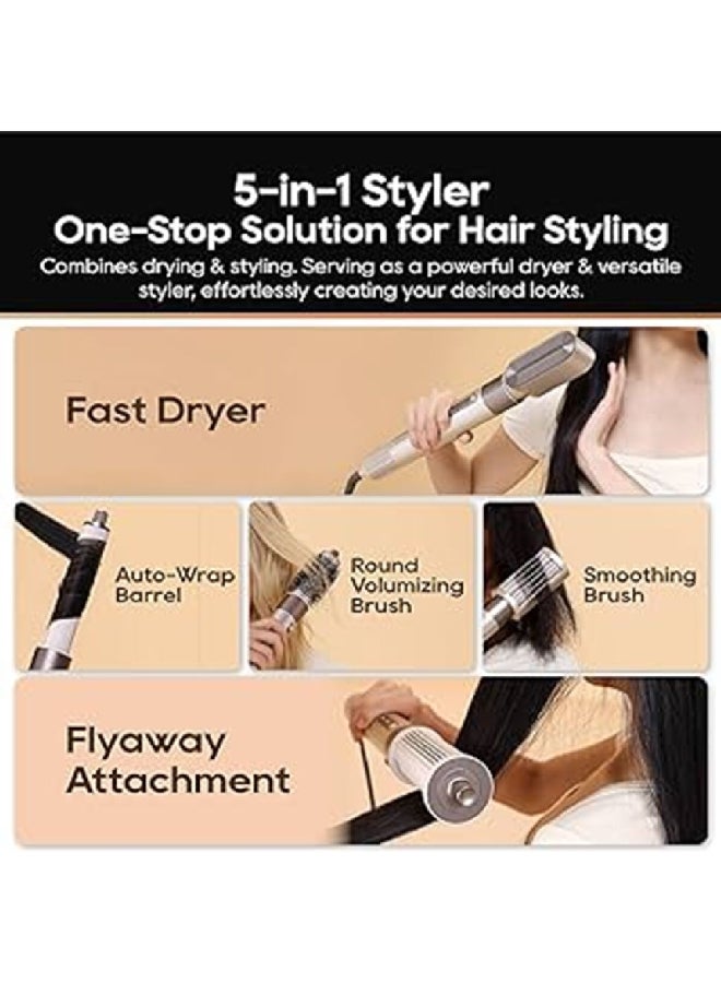 دريم مصفف الشعر 5 في 1 بإعدادات للحرارة قابلة للتعديل مع خاصية التسخين السريع  1200 واط رمادي AMF17A - Image 4