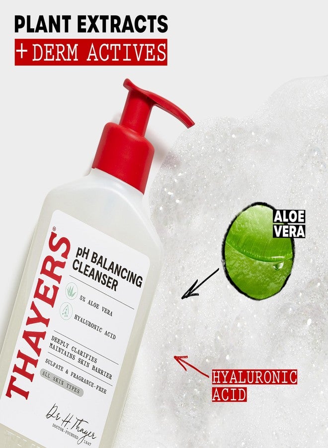 THAYERS pH Balancing Daily Cleanser, Face Wash with Aloe Vera, Gentle and Hydrating Skin Care for Dry, Oily, or Acne Prone Skin, 8 FL Oz. - Image 4