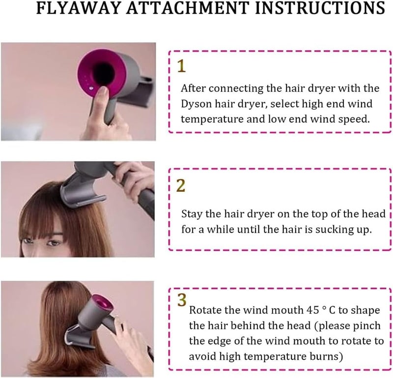 Chuancheng Anti-Flight Flyaway Attachment Nozzle for Dyson Supersonic Hair Dryer HD01 HD02 HD03 HD04 HD08 Tool - Image 5