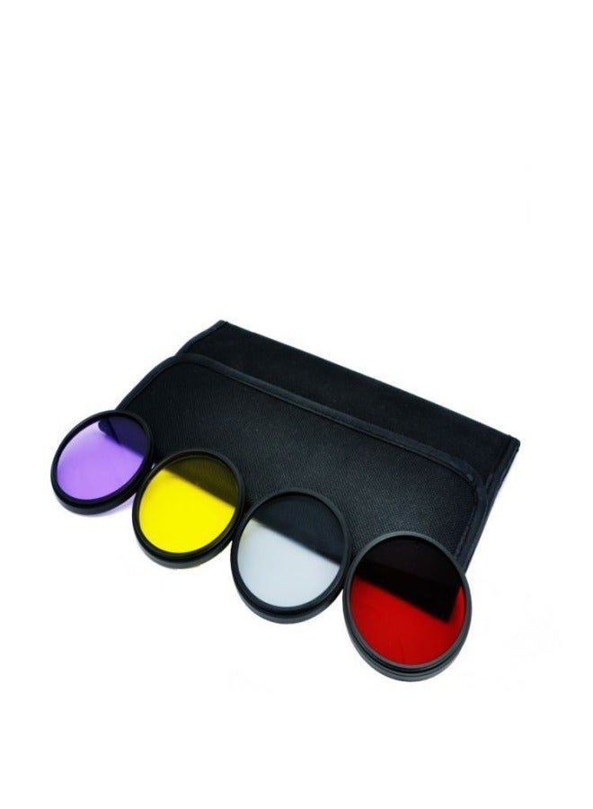 SLR Camera Full Color Filter 52586777 Yellow Orange Red Green Blue Purple Full Color Round Filter Diving Balance Piece-Color:Purple-Dimensions:30.5mm  - Image 4