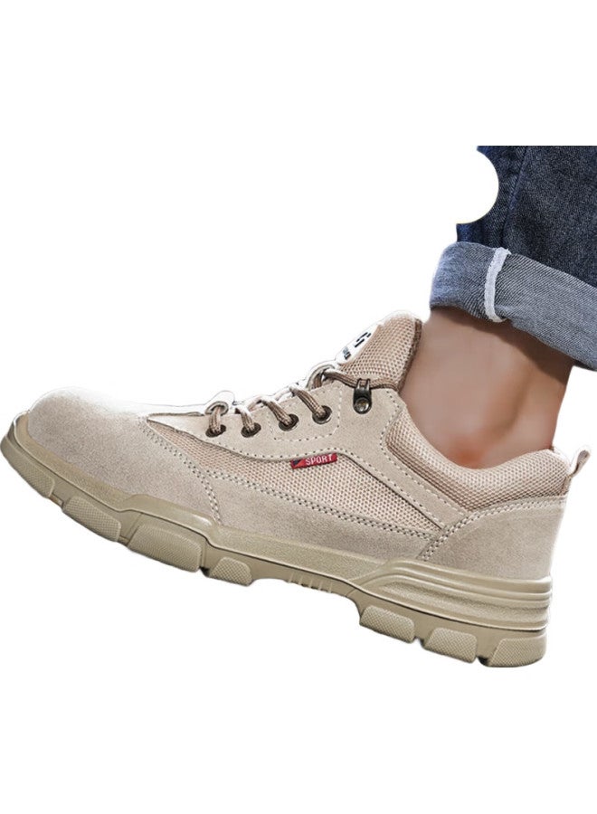 JUNBU Safety Shoes For Men With Steel Toe Cap, Anti-Smashing, Puncture-Resistant, Breathable, Wear-Resistant, Lightweight, Safety Work Site Functional Shoes 2055 Size 42 - Image 3