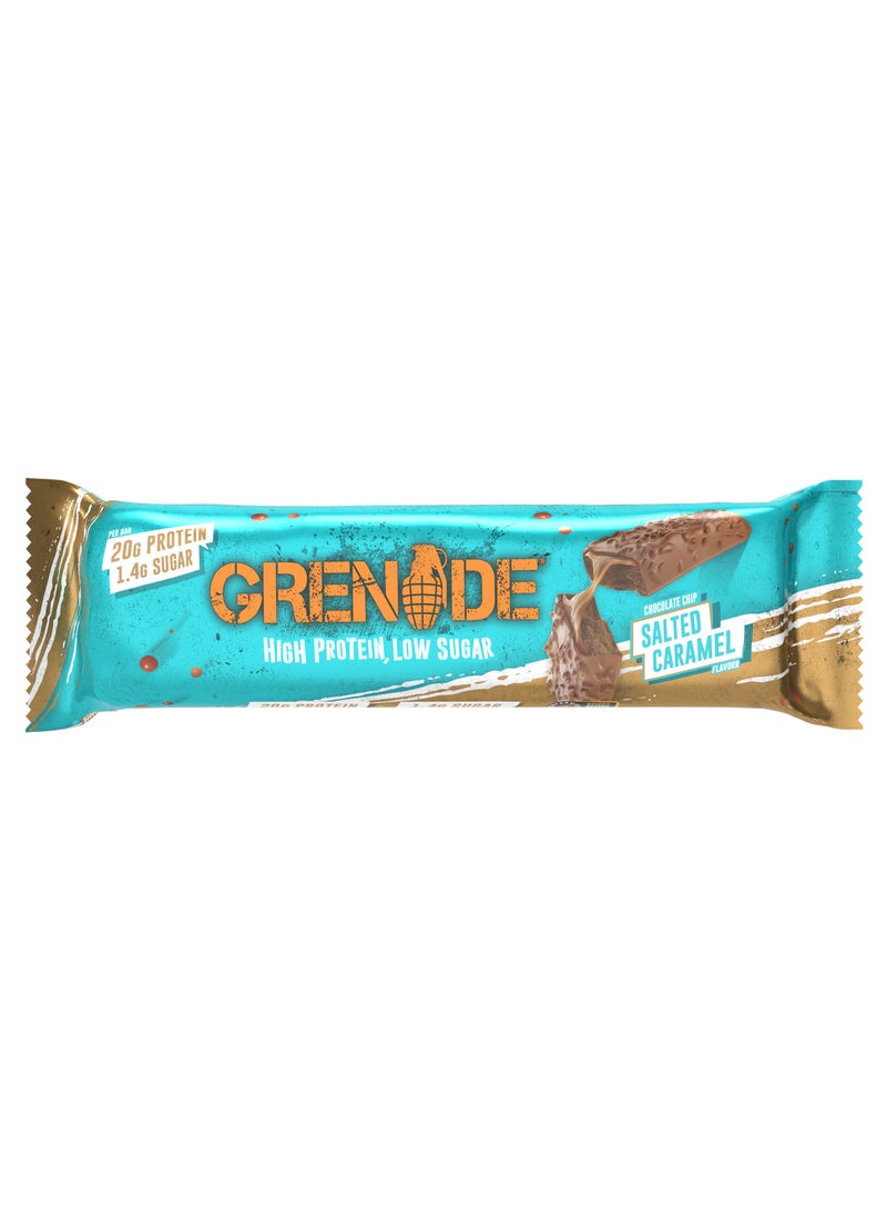 جريناد قطعة شوكولاتة كراميل مملح كربوهيدرات كيلا بار عالي البروتين 60جم - Image 1