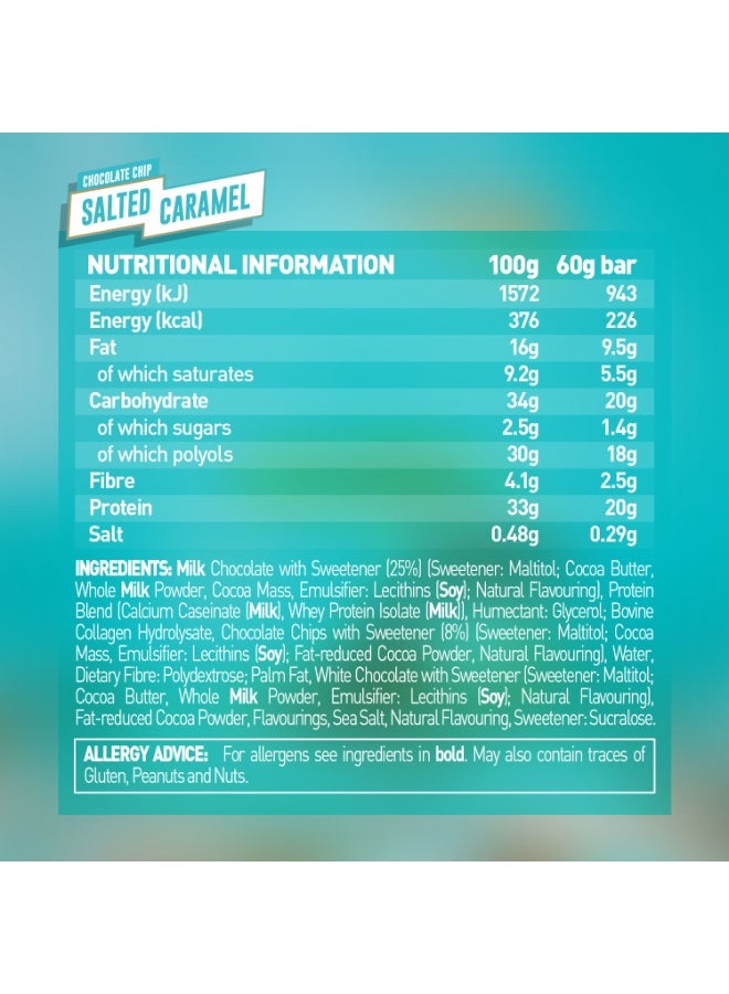 جريناد قطعة شوكولاتة كراميل مملح كربوهيدرات كيلا بار عالي البروتين 60جم - Image 2