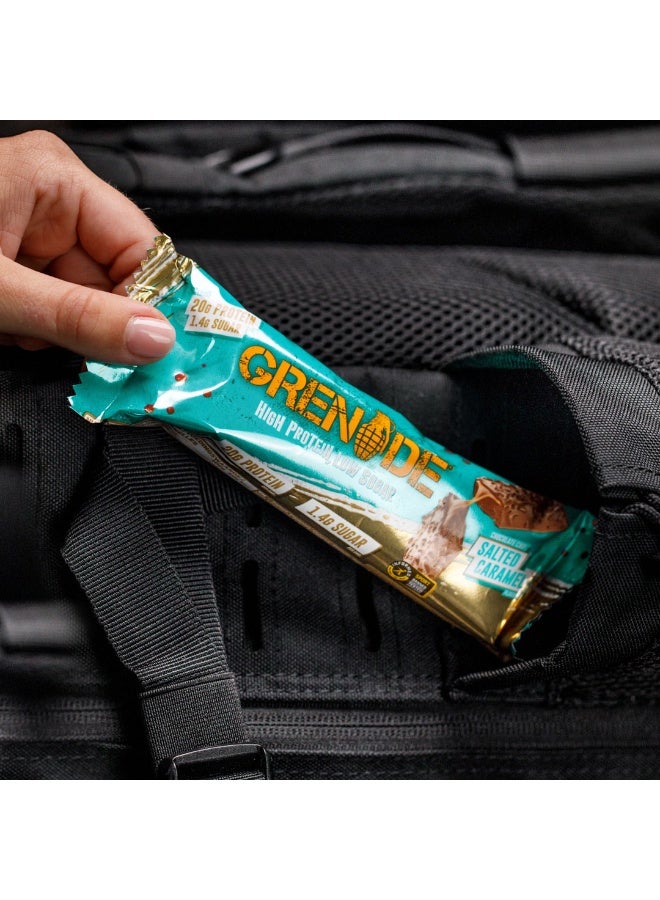 جريناد قطعة شوكولاتة كراميل مملح كربوهيدرات كيلا بار عالي البروتين 60جم - Image 3