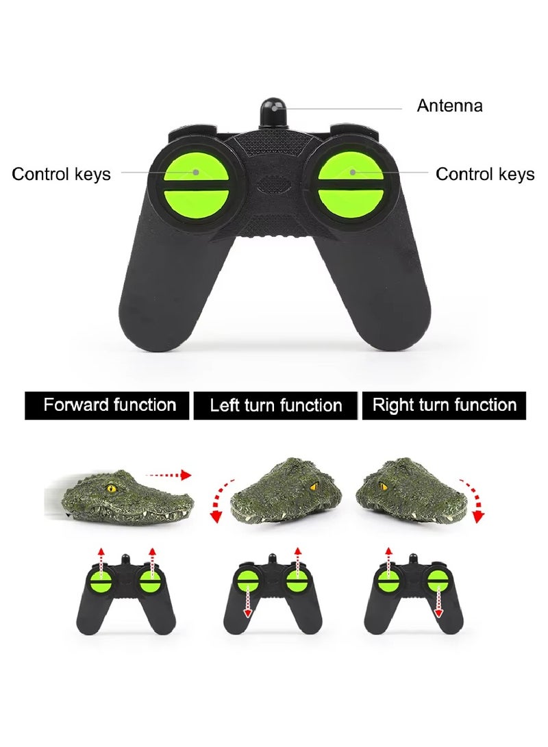 DIGI CORE RC Boat Electric Racing Boat, 2.4G High-Speed Simulation Remote Control Alligator Head, Waterproof Prank Toys For Pools And Lakes, Floating Crocodile Head Simulation Crocodile Head - Image 3