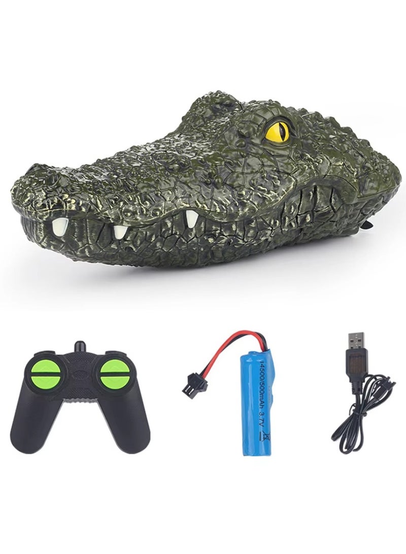 DIGI CORE RC Boat Electric Racing Boat, 2.4G High-Speed Simulation Remote Control Alligator Head, Waterproof Prank Toys For Pools And Lakes, Floating Crocodile Head Simulation Crocodile Head - Image 2