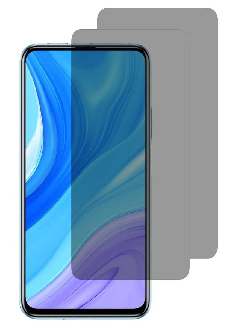 we3 2 Pieces Tempered Glass Screen Protector Anti-Spy Privacy Designed For Huawei Y9s Full Glue Edge to Edge Full Screen Coverage And Bubble Free - Image 1