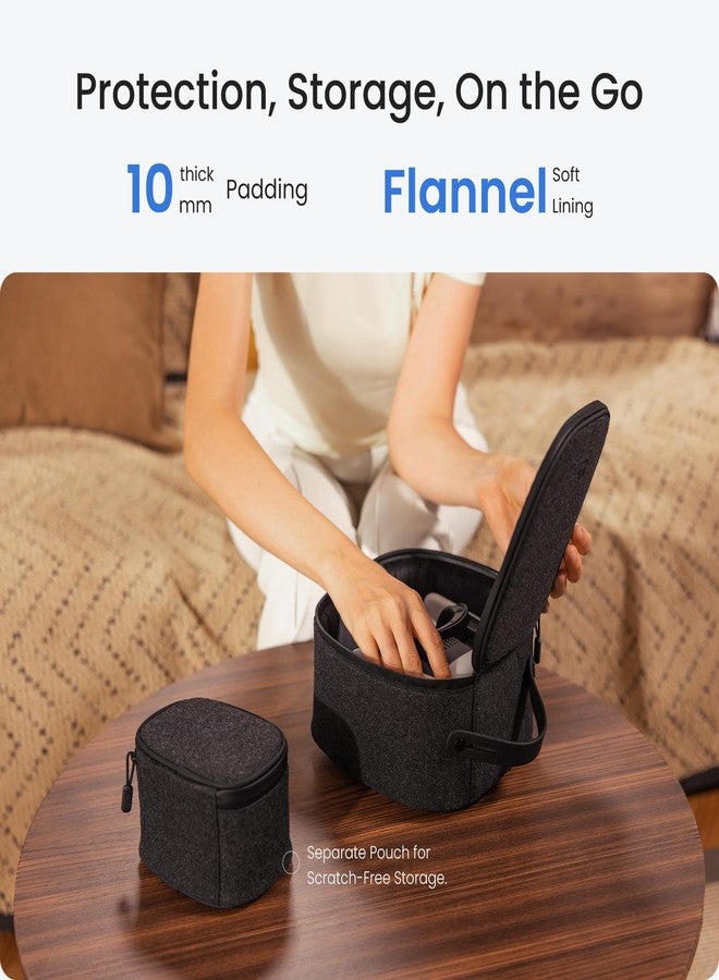 KIWI design P4 Two-Piece Portable Carrying Case Set Compatible with Meta Quest 3/Quest 2/Vision Pro and Touch Controllers Accessories, Mini Travel Case - Image 3
