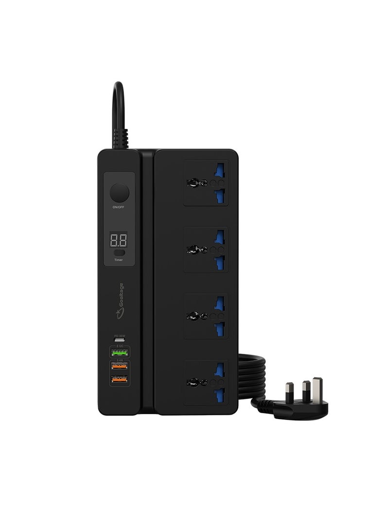 Goaltage PowerStrip Extension 3000W with On-Off Switch, Timer Indicator, Safety Protection, and Multi-Plug Functionality - Image 2