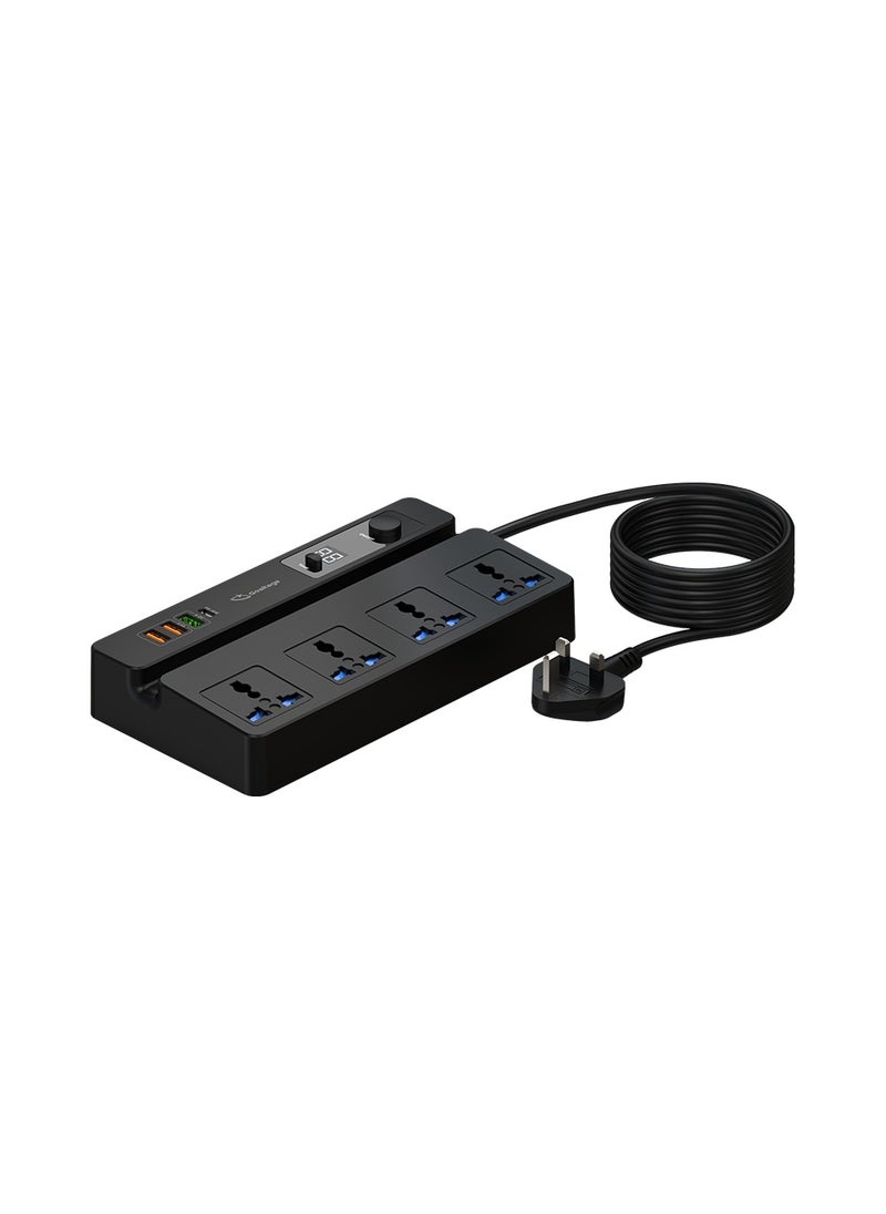 Goaltage - EXT03 PowerStrip Extension with On-Off Switch, Timer Indicator, Safety Protection, and Multi-Plug Functionality - Image 1