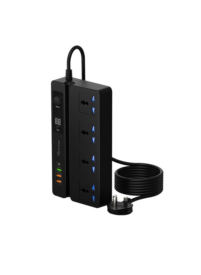 Goaltage - EXT03 PowerStrip Extension with On-Off Switch, Timer Indicator, Safety Protection, and Multi-Plug Functionality - Image 1
