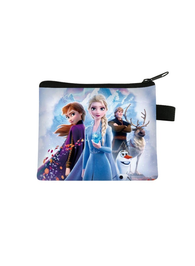 New Frozen-themed Coin Purse For Kids, Mini Cute Wallet With Large Capacity For Storage, Portable Key And Card Holder