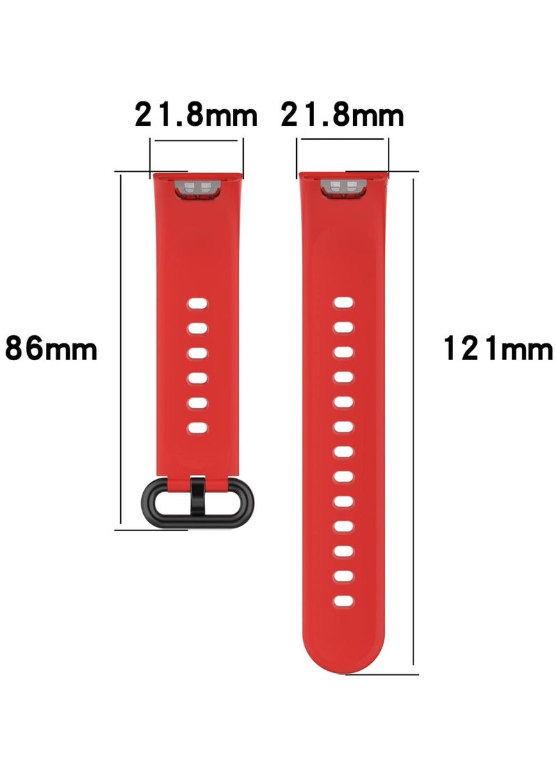 Generic - Strap Compatible with Xiaomi Redmi Watch 2 Lite/Poco Watch/Redmi Watch 2/Horloge 2 Soft Replacement Sport Silicone Strap_Red - Image 1
