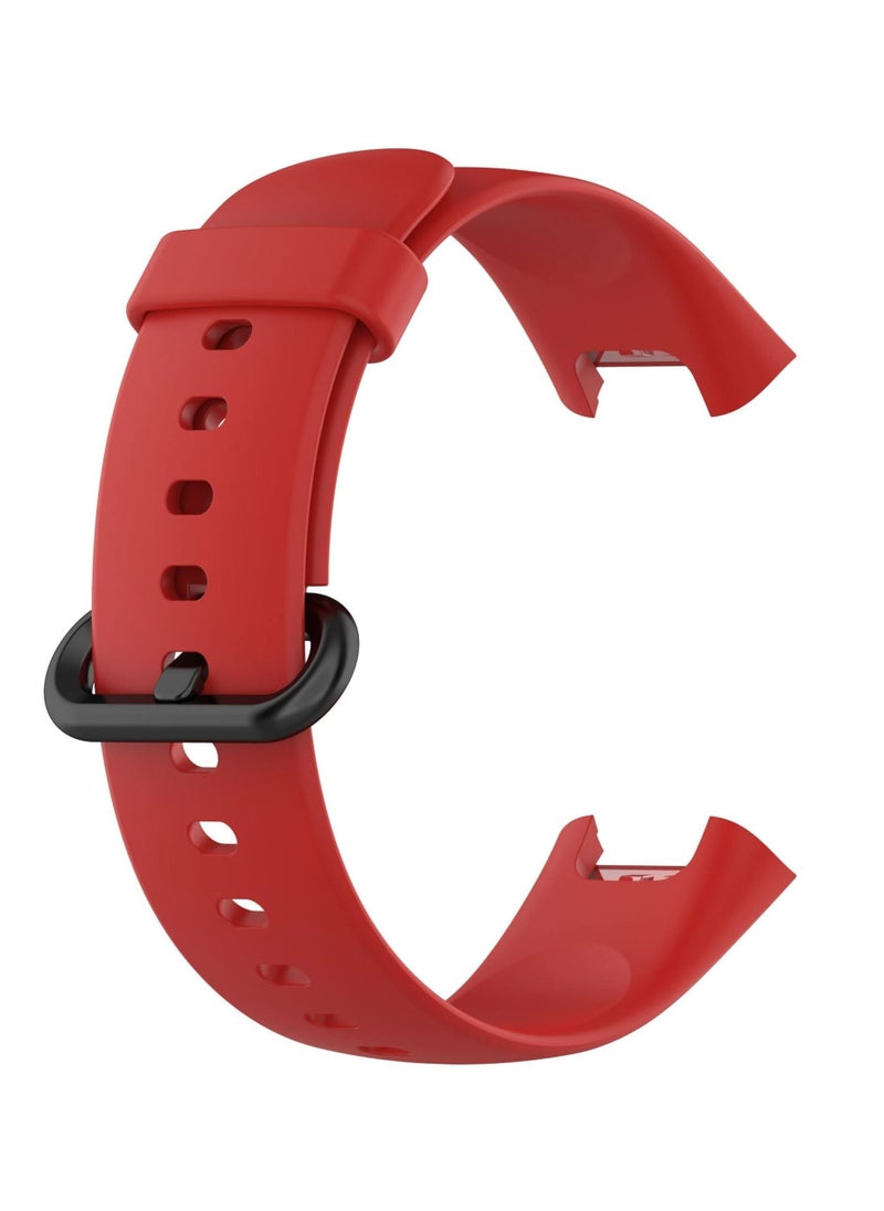 Generic - Strap Compatible with Xiaomi Redmi Watch 2 Lite/Poco Watch/Redmi Watch 2/Horloge 2 Soft Replacement Sport Silicone Strap_Red - Image 1