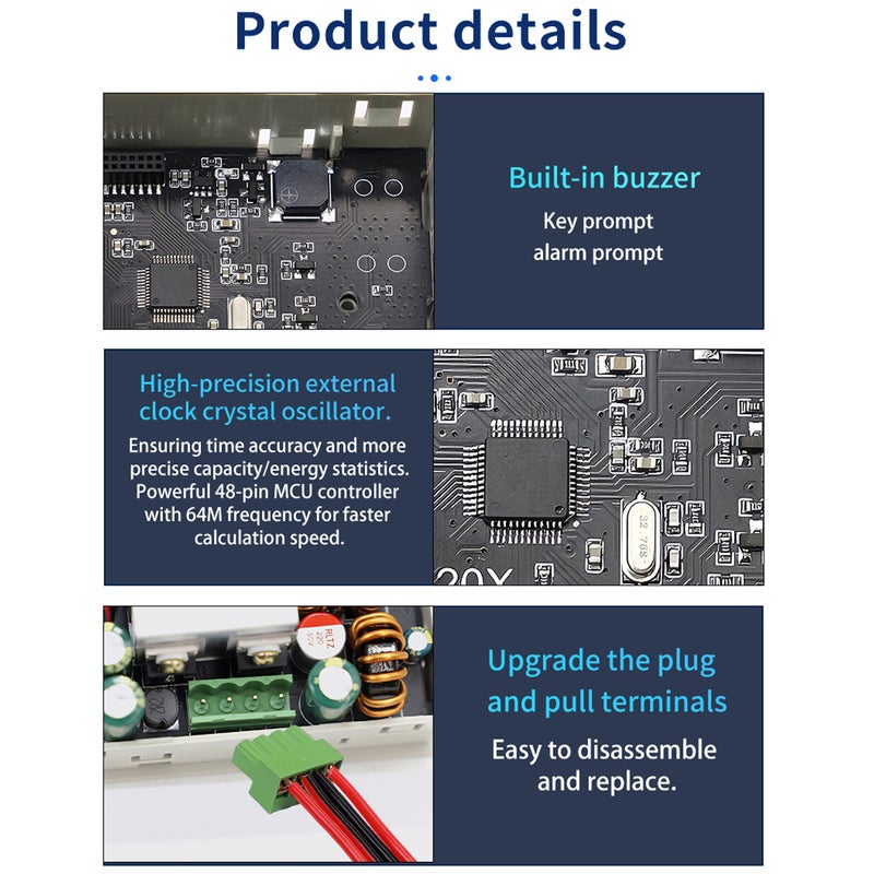 Numerical Control Adjustable Direct-Current Voltage Step Down PowerSupply Module Constant Voltage and Constant Current Solar Recharge Buck Converter - Image 5