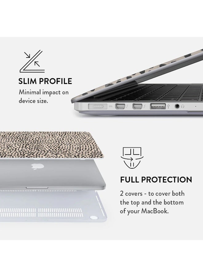 BURGA Apple Macbook Pro 16 Inch Almond Latte Protective Premium Hard Case Cover With Retina Display Touch Id Printed Design Hard Shell Laptop Case - Image 3