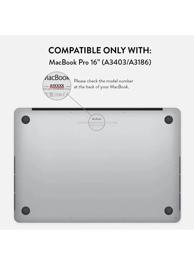 BURGA Apple Macbook Pro 16 Inch Almond Latte Protective Premium Hard Case Cover With Retina Display Touch Id Printed Design Hard Shell Laptop Case