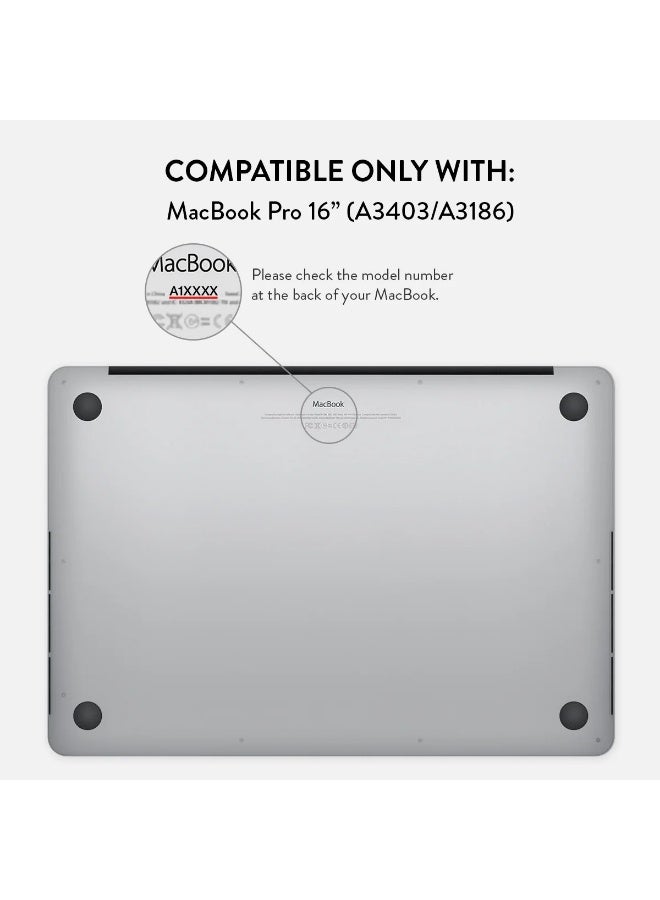 BURGA Apple Macbook Pro 16 Inch Almond Latte Protective Premium Hard Case Cover With Retina Display Touch Id Printed Design Hard Shell Laptop Case - Image 2