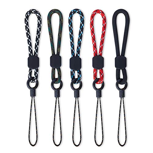 YOUOWO 5 Pack Finger Strap Ring Lanyards,Small Short Lanyard,For Phone Cases Keys USB ID Card Badge Keychain - Image 1