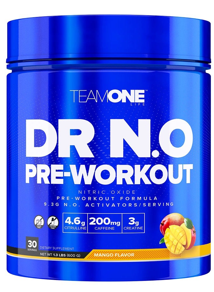 دكتور ن O معزز أكسيد النيتريك قبل التمرين بنكهة المانجو 30 حصة