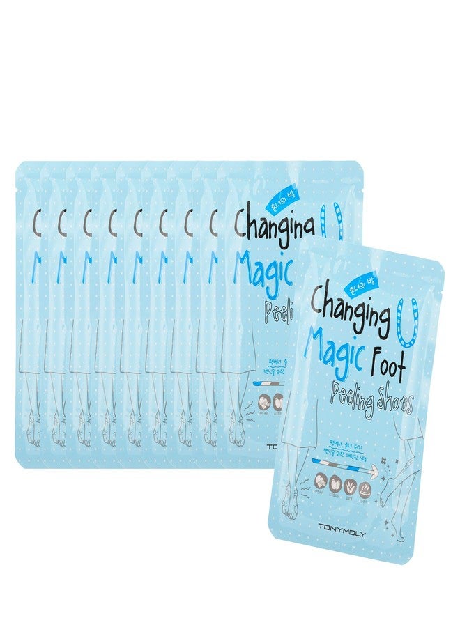 TONYMOLY Changing U Magic Foot Peeling Shoes, Gentle Exfoliating Korean Beauty Foot Mask for Smooth Skin, Removes Dead Skin,10 Pack - Image 1