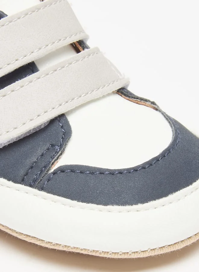 Barefeet Panelled Booties with Hook and Loop Closure