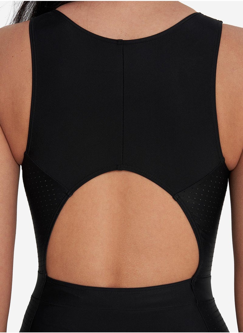 Joss Joss Women's Swimsuit Black – Zipper Design, Removable Cups, Creora Highclo Fiber, Chlorine-Resistant, Freedom of Movement, Stylish & Comfortable  - Image 4