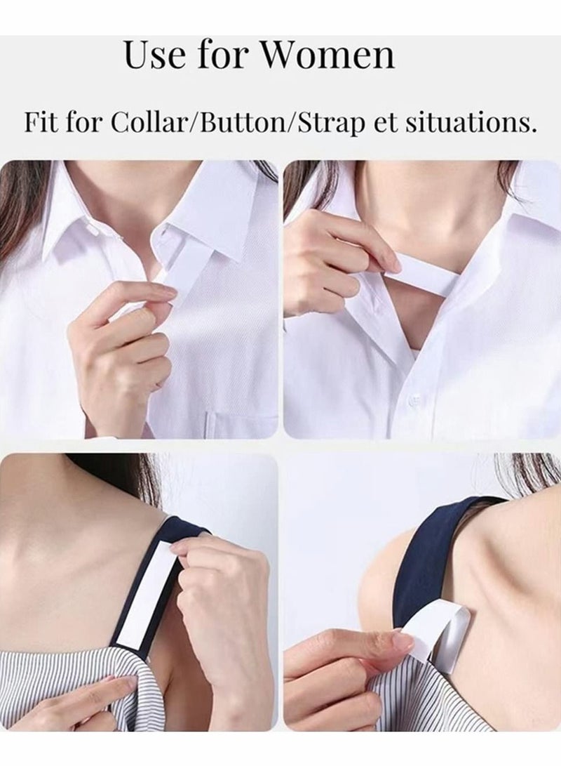 سيوسي شريط مزدوج الجوانب للملابس والجسم ، شفاف لطيف لاصق قوي ملابس السيدات جميع أقمشة ألوان البشرة (36 قطعة) - Image 3