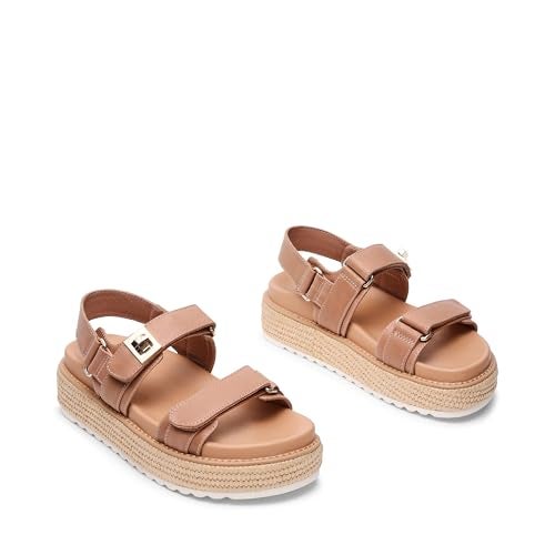 Steve Madden Women's Bigmona, Natural Leather, 10 - Image 3