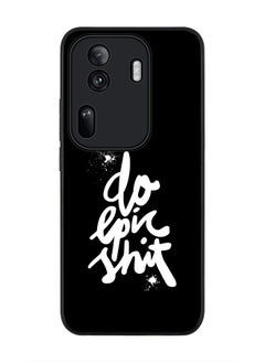 Stylizedd Rugged Black Edge Case for Oppo Reno11 Pro, Slim fit Soft Case Flexible Rubber Edges Anti Drop TPU Gel Thin Cover -  Epic  - Image 1