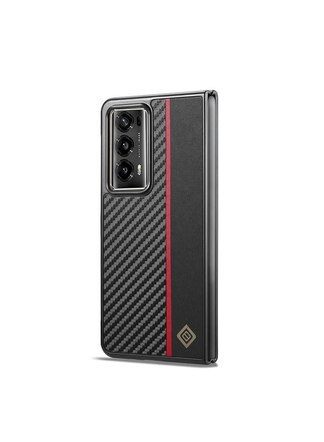 LC.IMEEKE Case For Honor Magic V2 Carbon Fiber Leather Phone Case - Image 3