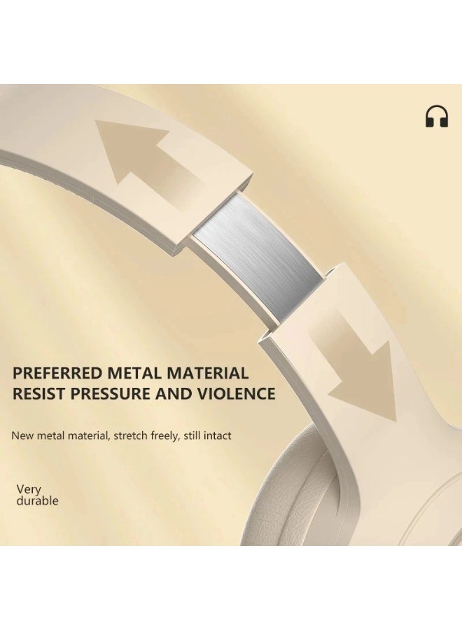 Wireless On-Ear Headphones Foldable Design Stereo Surround Sound Headsets Long Life Wireless Bluetooth  Lightweight and Comfortable Sports Noise Reduction Earphone Blue - Image 5