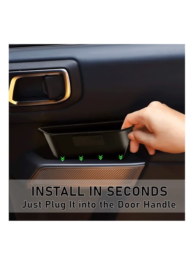SYOSI 2PCS Door Side Storage Box Handle Container Compatible with Ford Bronco 2021 2022 Car Interior Accessories Front Door Side Armrest Phone Pocket Organizer - Image 4