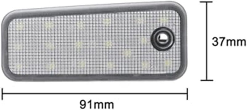 Wivplex 2Pcs White License Plate Light for Hyundai Grand Santa - Image 4