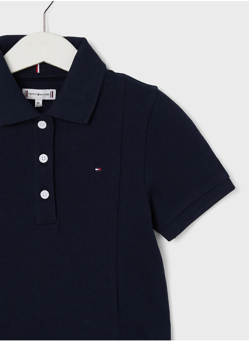 تومي هيلفيغر Youth Mini Polo Dress