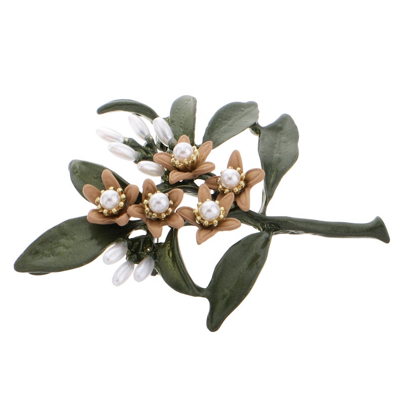 Fashionable Flower Brooch Pin With Imitation Stylish Flower Label Pin For Sweaters And Suits Elegant Flower Lapel Pin Jewelry For Men And Women - Image 5