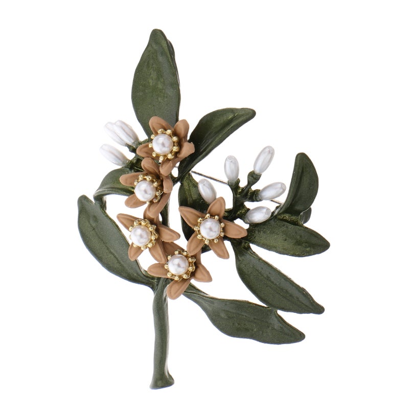 Fashionable Flower Brooch Pin With Imitation Stylish Flower Label Pin For Sweaters And Suits Elegant Flower Lapel Pin Jewelry For Men And Women - Image 4