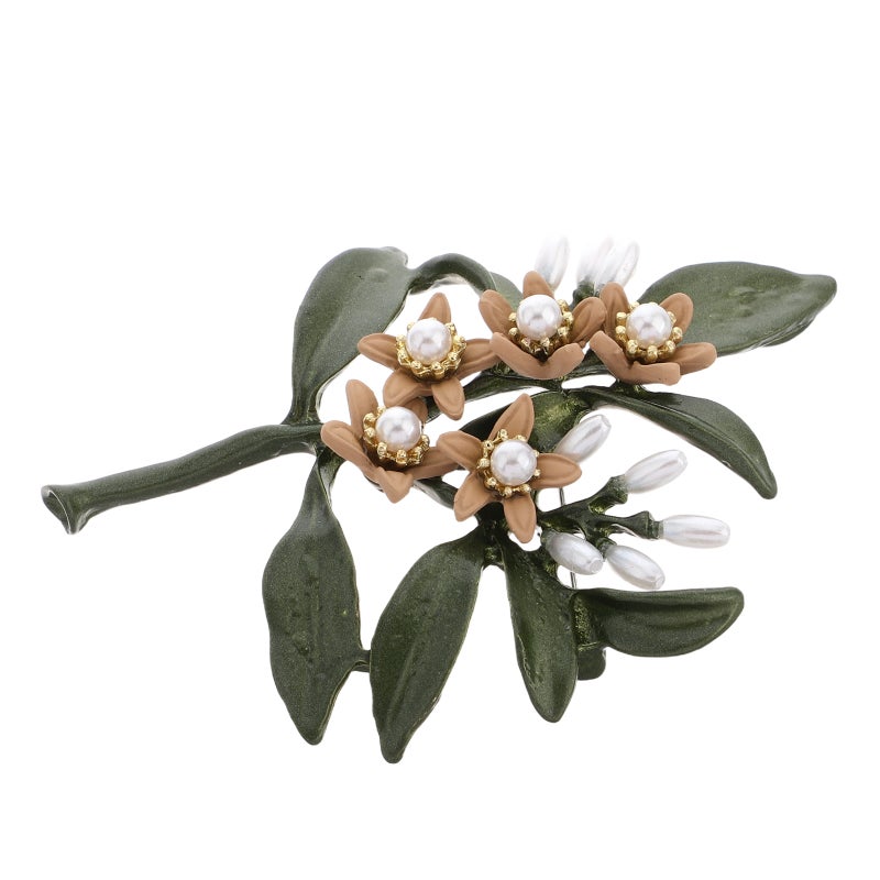 Fashionable Flower Brooch Pin With Imitation Stylish Flower Label Pin For Sweaters And Suits Elegant Flower Lapel Pin Jewelry For Men And Women - Image 3