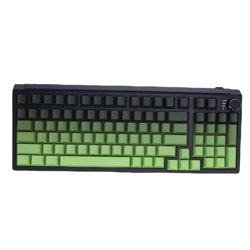 Wireless Mechanical Keyboard 85 Keys 3 Mode Connection Hot Swappable Switches - Gradient Green Compact 75% Keyboard With RGB Side Lighting Quiet Sound Dampening for Gaming Home Office Typing - Image 5