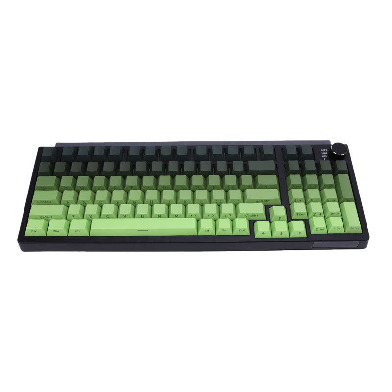Wireless Mechanical Keyboard 85 Keys 3 Mode Connection Hot Swappable Switches - Gradient Green Compact 75% Keyboard With RGB Side Lighting Quiet Sound Dampening for Gaming Home Office Typing - Image 4