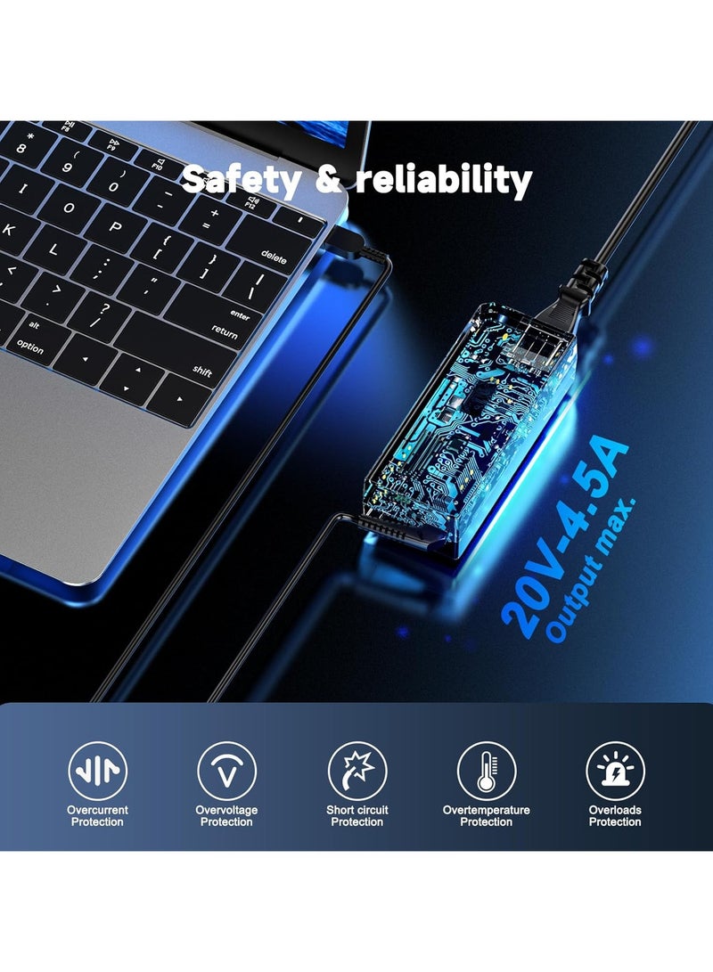 ماكس باور شاحن لابتوب يو إس بي بقوة 90 وات لجهاز لينوفو ثينك باد T440 T440P T460P T470P T540P Y40 Z40 B50-70 B50-80 X1 Carbon Yoga 720 730 720-15IKB 730-15IKB ADLX90NLC3A ADLX90NCC3A ADLX90NDC3A محول مزود الطاقة - Image 5