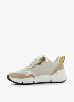 SJ Women's Colourblock Sneakers with Lace-Up Closure  - Image 4