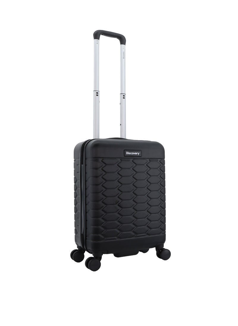 Discovery Reptile ABS Hardshell Small Cabin Carry-On Luggage Black, Durable Lightweight Suitcase, 4 Double Wheel With TSA Lock Trolley Bag (20 Inch). - pzsku/ZDF9838A52A00DA392D93Z/45/_/1720610333/d010768c-62b2-4a3d-82d1-fe45b33febf3